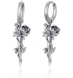 Mother's Day Gifts for Women Mother Her 925 Sterling Silver Animal Earrings for Girls Birthday Gift Rose Sword $23.31 Earrings