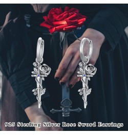 Mother's Day Gifts for Women Mother Her 925 Sterling Silver Animal Earrings for Girls Birthday Gift Rose Sword $23.31 Earrings