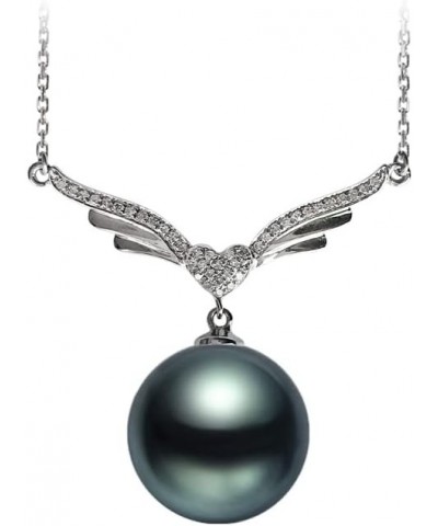 Gifts for Women Wife Anniversary Tahitian Black Pearl Necklaces-Gifts for Mom - Birthday Christmas Day Gifts Mothers Day Vale...