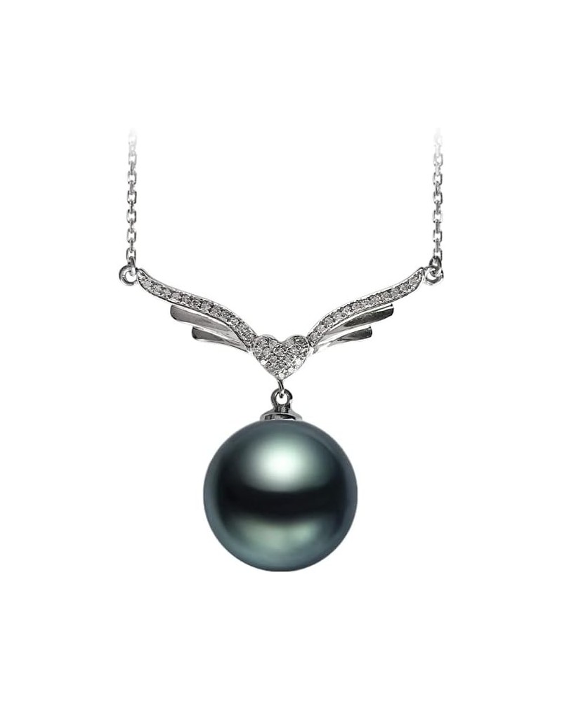 Gifts for Women Wife Anniversary Tahitian Black Pearl Necklaces-Gifts for Mom - Birthday Christmas Day Gifts Mothers Day Vale...