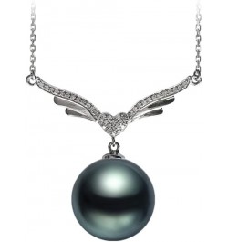 Gifts for Women Wife Anniversary Tahitian Black Pearl Necklaces-Gifts for Mom - Birthday Christmas Day Gifts Mothers Day Vale...