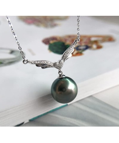 Gifts for Women Wife Anniversary Tahitian Black Pearl Necklaces-Gifts for Mom - Birthday Christmas Day Gifts Mothers Day Vale...