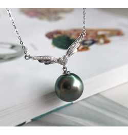 Gifts for Women Wife Anniversary Tahitian Black Pearl Necklaces-Gifts for Mom - Birthday Christmas Day Gifts Mothers Day Vale...