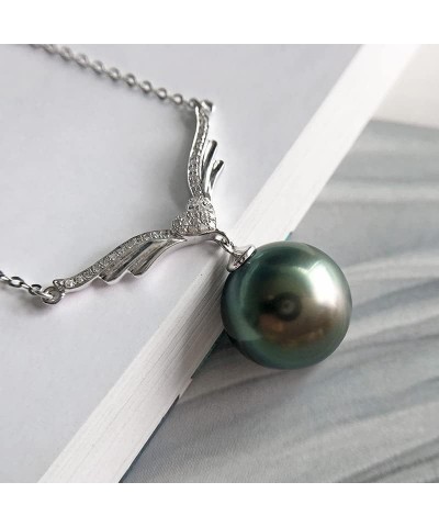 Gifts for Women Wife Anniversary Tahitian Black Pearl Necklaces-Gifts for Mom - Birthday Christmas Day Gifts Mothers Day Vale...