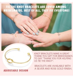 Bridesmaid Proposal Gifts Set of 4, 5, 6, 7, 8 8 Gold Tone Bracelet & 1 Maid of Honor + 1 Matron of Honor + 6 Bridesmaid Prop...