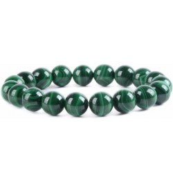 Gem Semi Precious Gemstone 10mm Round Beads Stretch Bracelet 7 Inch Unisex AAA Malachite $8.99 Bracelets