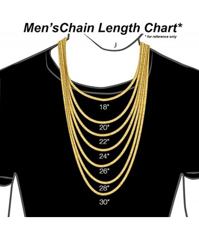 10K White Gold 2MM,2.3MM, 5.5MM Figaro 3+1 Link Chain Necklace - Size 14"-30 24 2.3MM, White $46.41 Others