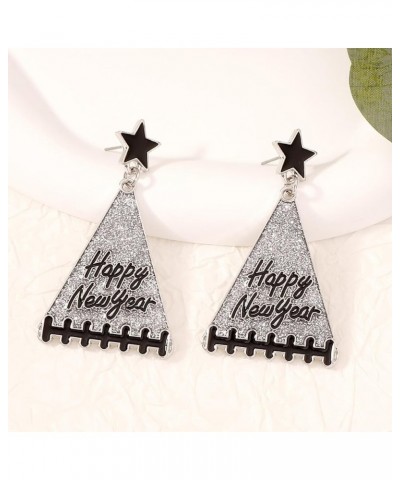 Happy New Year Earring 2024 Earrings for Holiday Party New Year's Eve Earrings for Christmas Birthday Gifts b $7.40 Earrings