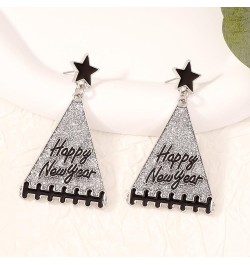 Happy New Year Earring 2024 Earrings for Holiday Party New Year's Eve Earrings for Christmas Birthday Gifts b $7.40 Earrings