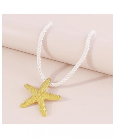 Gold Starfish Earrings Silver Seashell Earrings Dangle Gold Starfish Necklace Beach Jewelry for Women Beach Necklaces Beachy ...