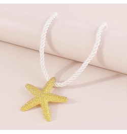 Gold Starfish Earrings Silver Seashell Earrings Dangle Gold Starfish Necklace Beach Jewelry for Women Beach Necklaces Beachy ...