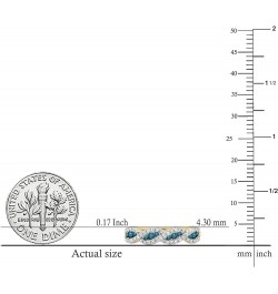 0.35 Carat (ctw) 10K Gold Round Blue & White Diamond Bridal Stackable Wedding Band 1/3 CT 8.5 Yellow Gold $136.96 Bracelets