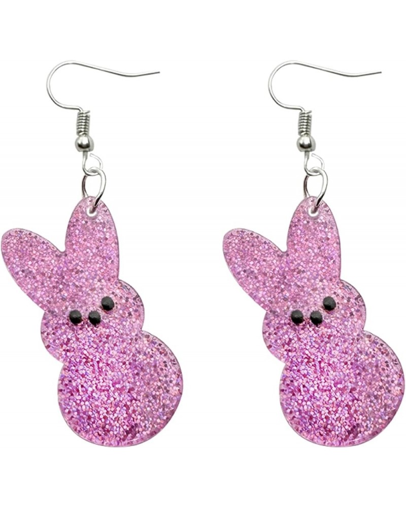 Easter Earrings for Women Cute Easter Bunny Rabbit Egg Animal Earrings Jewelry for Women Teen Girls E $7.41 Earrings