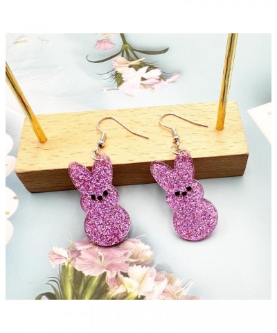 Easter Earrings for Women Cute Easter Bunny Rabbit Egg Animal Earrings Jewelry for Women Teen Girls E $7.41 Earrings