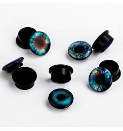 KUBOOZ(5 Pairs Devil's Eye Acrylic Ear Plugs Tunnels Gauges Stretcher Piercings Gauge:9/16"(14mm) $9.35 Body Jewelry