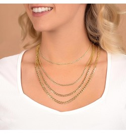 14K Yellow Gold 4MM Cuban/Curb Chain Necklace - Made In Italy 4MM, Yellow 20 $205.78 Necklaces