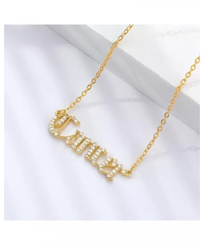 Crystal Zodiac Necklace for Women 18K Gold Plated 12 Constellation Pendant Silver Stainless Steel Jewelry Letter Astrology Si...