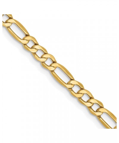 10k Yellow Gold 3.5mm Semi-Solid Figaro Chain -16.0" 18.0" 20.0" 22.0" 24.0" 26.0 18.0 Inches $117.00 Necklaces