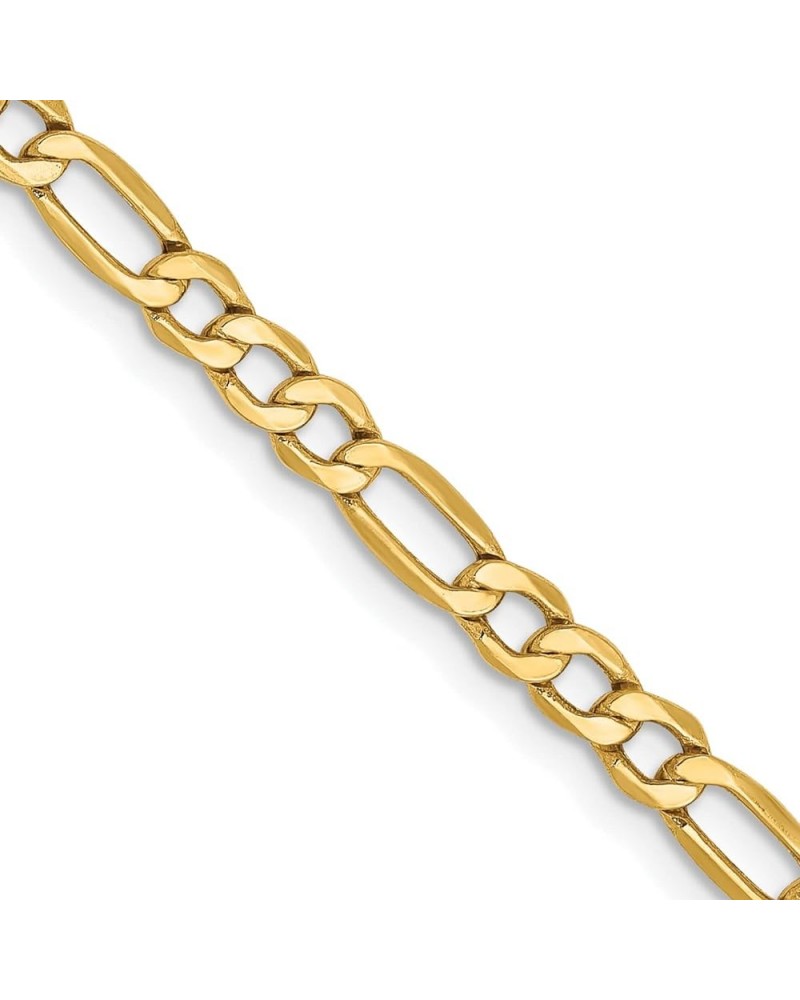 10k Yellow Gold 3.5mm Semi-Solid Figaro Chain -16.0" 18.0" 20.0" 22.0" 24.0" 26.0 18.0 Inches $117.00 Necklaces