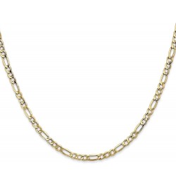 10k Yellow Gold 3.5mm Semi-Solid Figaro Chain -16.0" 18.0" 20.0" 22.0" 24.0" 26.0 18.0 Inches $117.00 Necklaces