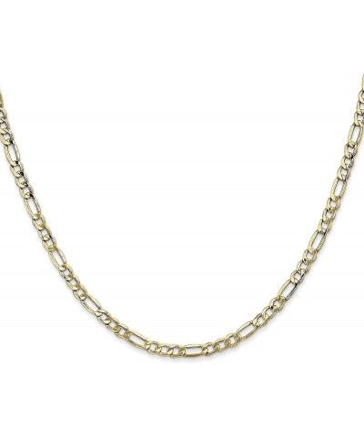 10k Yellow Gold 3.5mm Semi-Solid Figaro Chain -16.0" 18.0" 20.0" 22.0" 24.0" 26.0 18.0 Inches $117.00 Necklaces