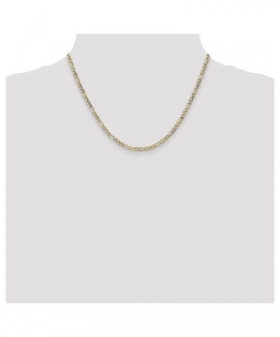 10k Yellow Gold 3.5mm Semi-Solid Figaro Chain -16.0" 18.0" 20.0" 22.0" 24.0" 26.0 18.0 Inches $117.00 Necklaces