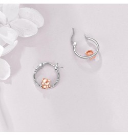 Axolotl/Koala/Pig/Octopus/Fox/Dinosaur Hoop Earrings for Women Girls 925 Sterling Silver Cute Animal Huggie Earrings Jewelry ...