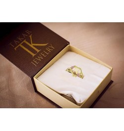 Solid 10K Gold Heart Initial Rings For Women- Personalized A-Z Alphabet Letters Gold Rings- Initial Letter Flower Heart Rings...