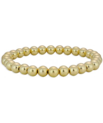 Anela 14K Gold Filled Stretchy Bead Bracelet 6mm, Tarnish Free Jewelry, Perfect Layering Bracelet 7.0 Inches $28.49 Bracelets