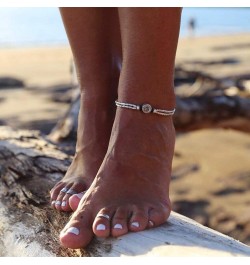 Beach Boho Anklet Set Layered Rope Handmade Adjustable Foot Chain for Women Elephant Sun $7.64 Anklets