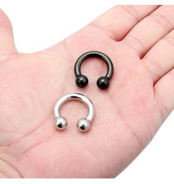 PA Ring-Internally Threaded Circular Horseshoe Barbells CBR for Women Men 316L Surgical Steel Genital Piercing Body Jewelry 2...