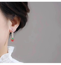 Cute Fruit Earrings for Women Funny Kawaii Fruit Dangle Drop Earrings Sparkle Cubic Zirconia Colourful Food Earrings for Girl...