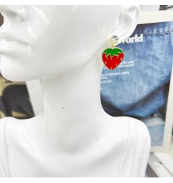 Cute Fruit Earrings for Women Funny Kawaii Fruit Dangle Drop Earrings Sparkle Cubic Zirconia Colourful Food Earrings for Girl...