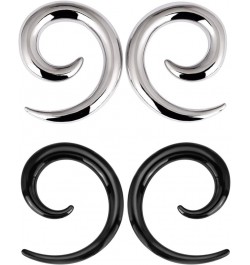 4pcs Stainless Steel Spiral Tapers for Ear Ear Weights Ear Hangers Piercing Gauges 12g 8g 6g 4g 2g 0g 6g(4mm) $10.29 Body Jew...