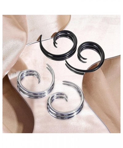 4pcs Stainless Steel Spiral Tapers for Ear Ear Weights Ear Hangers Piercing Gauges 12g 8g 6g 4g 2g 0g 6g(4mm) $10.29 Body Jew...