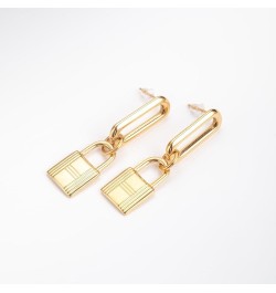 Fashionable Retro Handmade Geometric Earrings, Suitable For Daily Wear, As A Unique Birthday Gift For Women, Lock head $5.69 ...