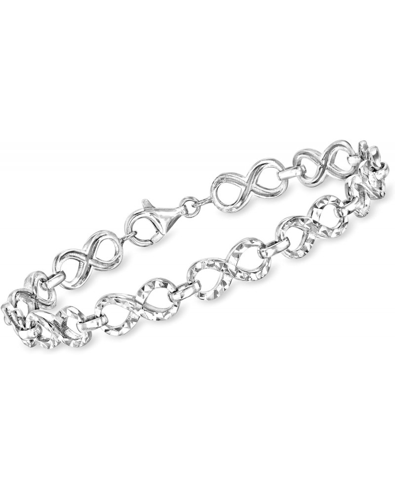 Sterling Silver Infinity-Link Bracelet. 8 inches $41.16 Bracelets