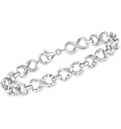 Sterling Silver Infinity-Link Bracelet. 8 inches $41.16 Bracelets