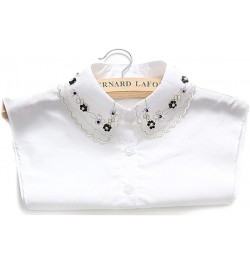 Choker Necklace Unisex Women Peter Pan Detachable Lapel Shirt Fake False Collar Daisy-White $7.29 Necklaces