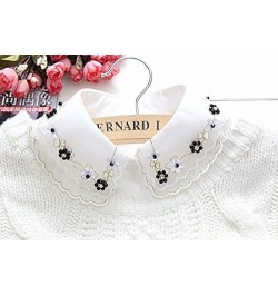 Choker Necklace Unisex Women Peter Pan Detachable Lapel Shirt Fake False Collar Daisy-White $7.29 Necklaces