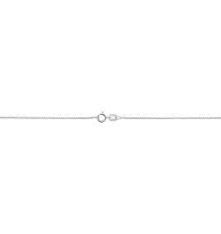 14k White Gold Box Chain Pendant Necklace for Women (0.6mm, 0.7mm, 0.8mm or 1mm/ lengths from 13 to 30 inches) 18 inch 0.7 mm...