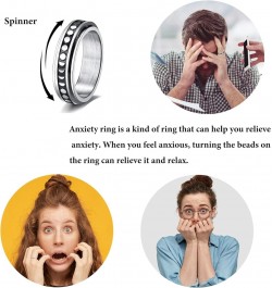 Anxiety Ring for Women Worry Rings Fidget Band Ring Moon Sun Star Spinner Rings for Girls Stress Relief Rings for Meditation ...