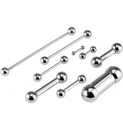 Barbell 316L Surgical Steel 4GA, Length: 12mm, Ball: 8mm $9.17 Body Jewelry