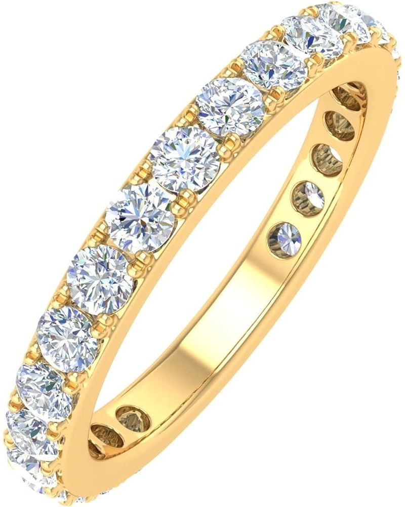 1/2 to 1 Carat Diamond 3/4 Eternity Wedding Band Ring in 14K Yellow Gold (I1-I2 Clarity) 1.0 carats $170.15 Rings