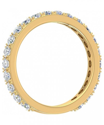 1/2 to 1 Carat Diamond 3/4 Eternity Wedding Band Ring in 14K Yellow Gold (I1-I2 Clarity) 1.0 carats $170.15 Rings