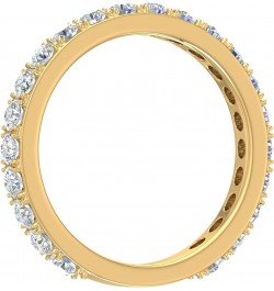 1/2 to 1 Carat Diamond 3/4 Eternity Wedding Band Ring in 14K Yellow Gold (I1-I2 Clarity) 1.0 carats $170.15 Rings