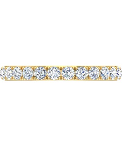 1/2 to 1 Carat Diamond 3/4 Eternity Wedding Band Ring in 14K Yellow Gold (I1-I2 Clarity) 1.0 carats $170.15 Rings