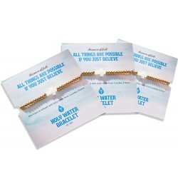 Holy Water Inspirational Stretch Bracelet For Women 3 Colors Options Gold 3 Pack $34.40 Bracelets