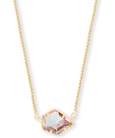 Tess Pendant Necklace for Women, Fashion Jewelry GOLD - IRIDESCENT DICHROIC GLASS $31.82 Necklaces