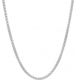 1.9mm Solid .925 Sterling Silver Square Box Chain Necklace 16.0 Inches $36.16 Necklaces